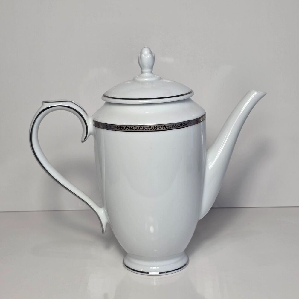 VTG Charter Club Home Grand Buffet Platinum Coffee Pot Lid Discontinued China